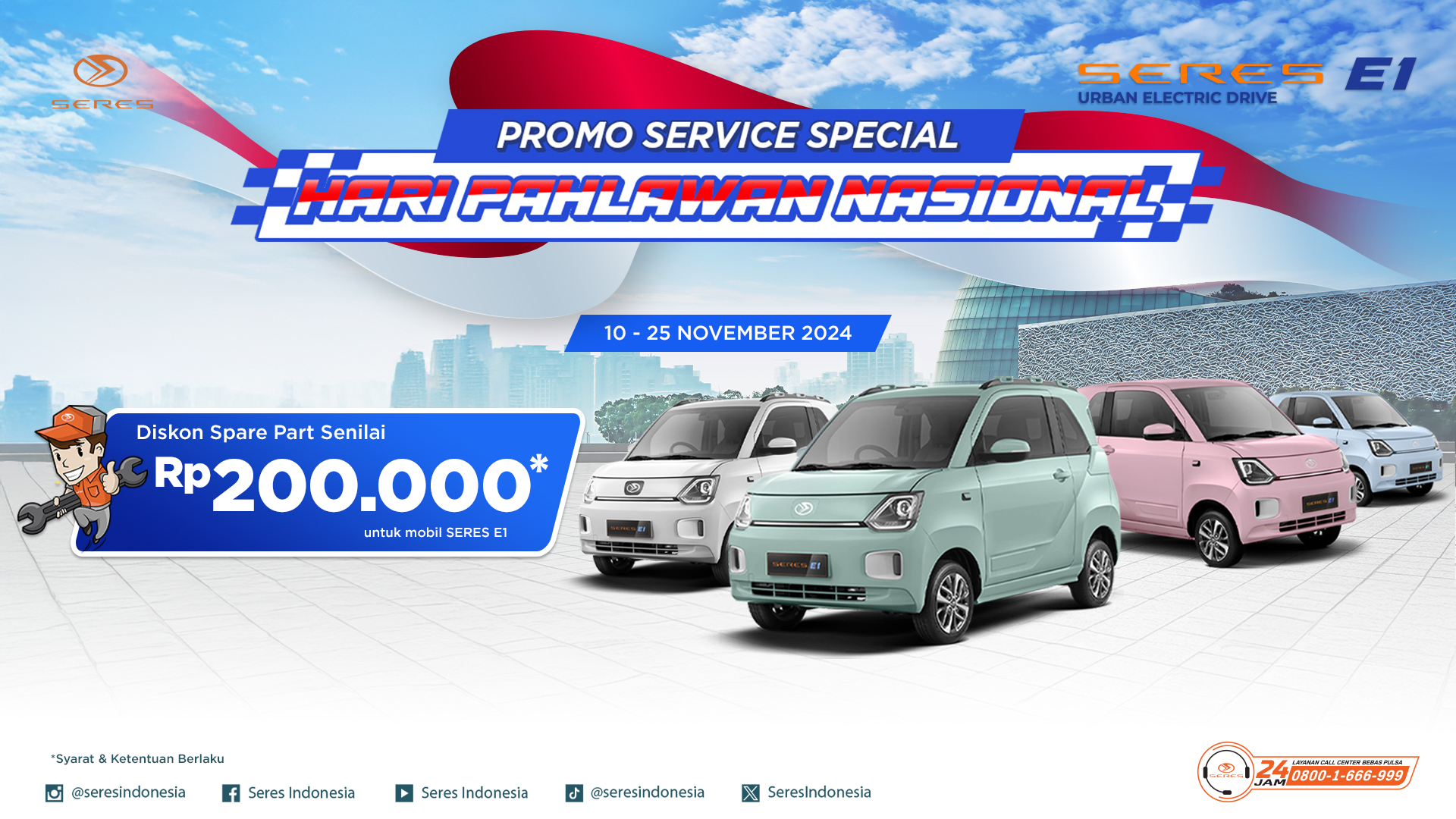 Promo Service Spesial Hari Pahlawan Nasional