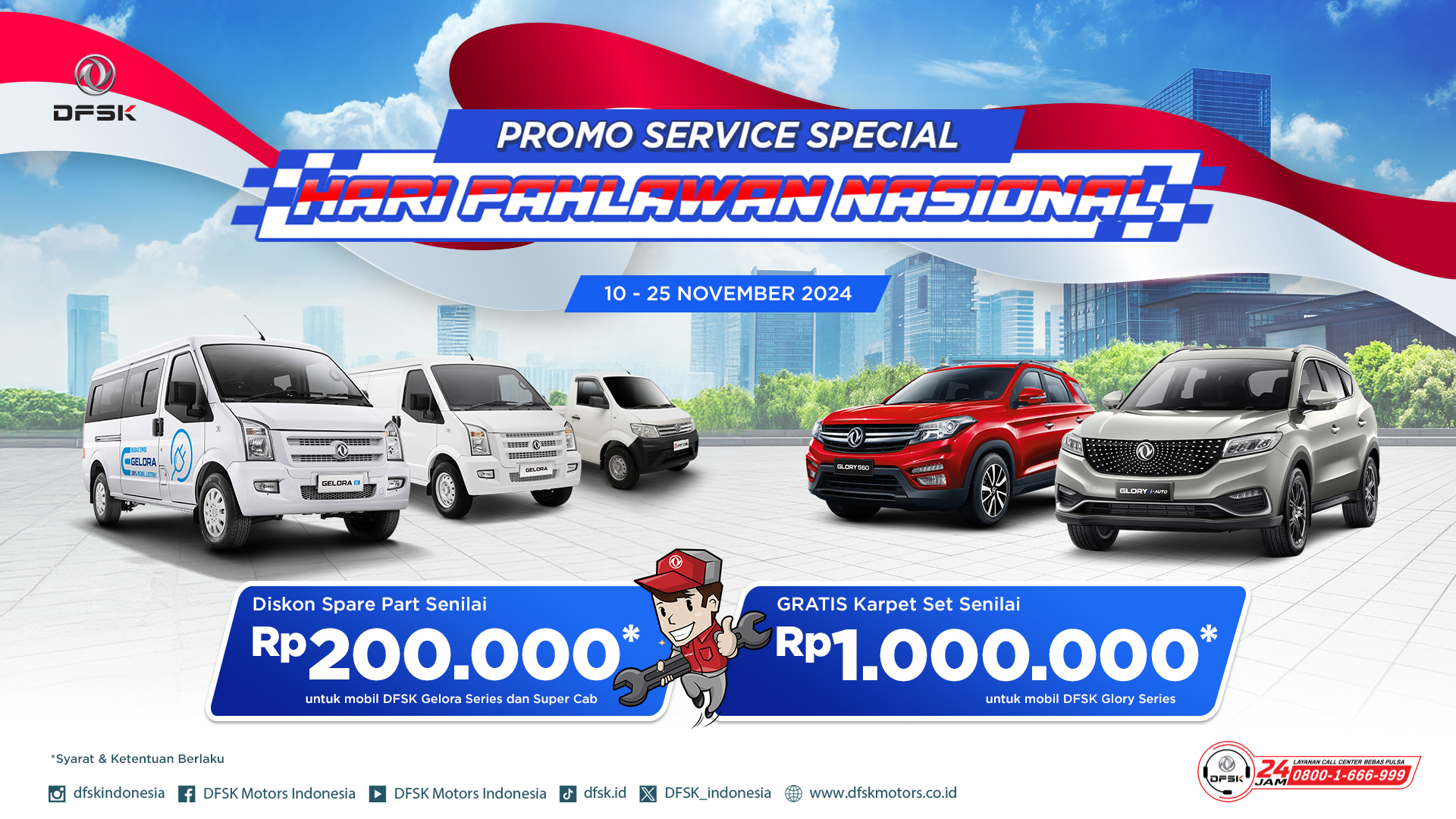 Promo Service Spesial Hari Pahlawan Nasional